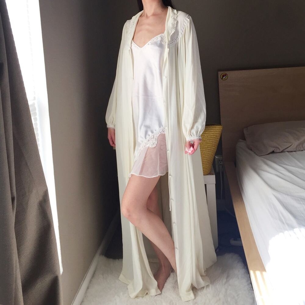 Vintage Miss Elaine Union Made Maxi Nightgown-BA5